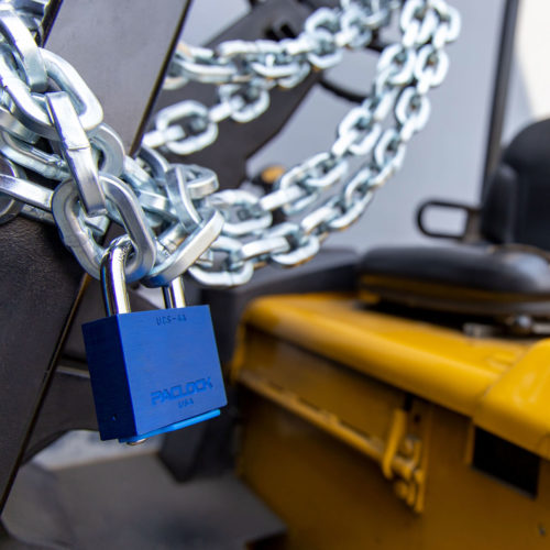 Small Nickel-Plated Square Working Padlock