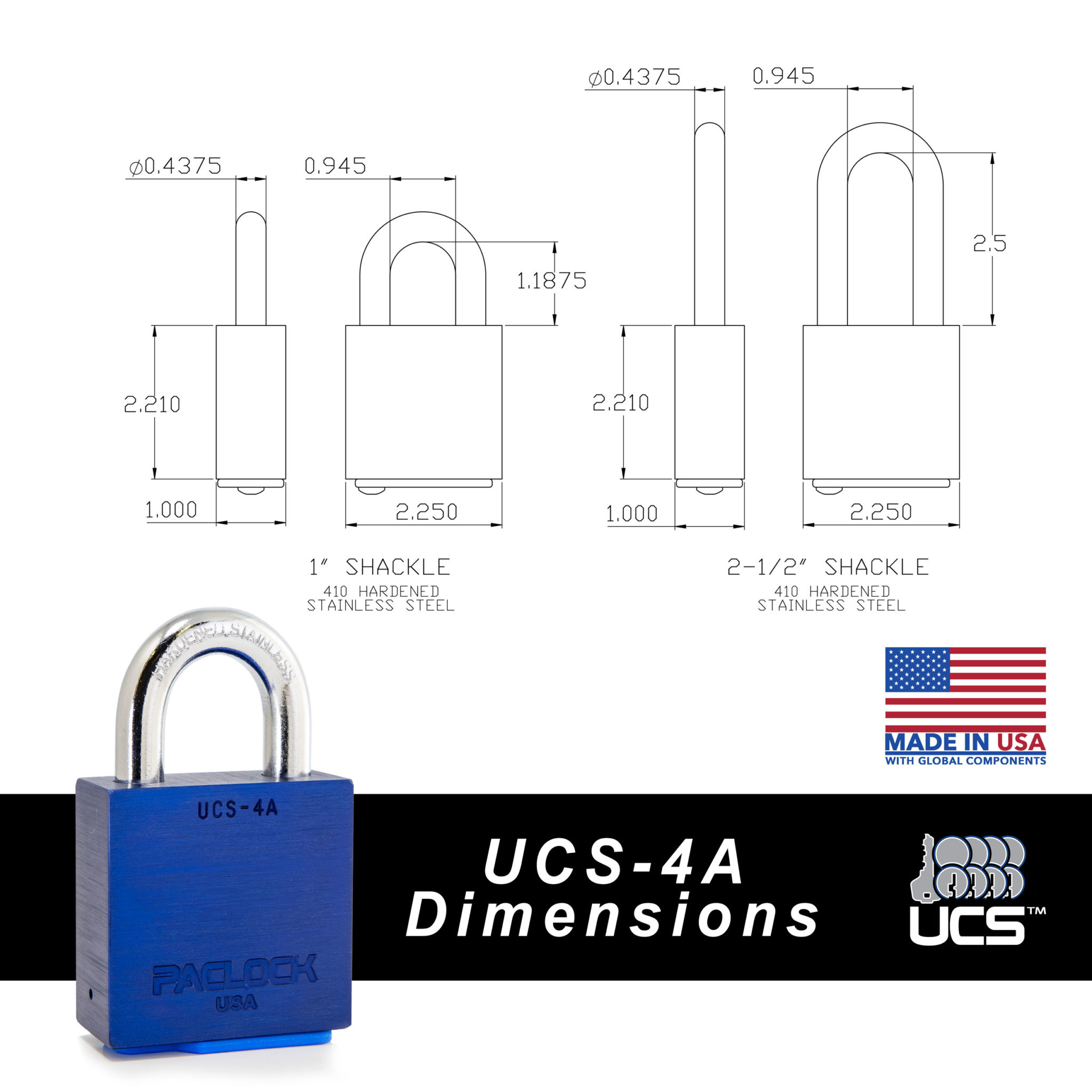 Pa Padlock Ultra-Heavy-Duty Aluminum Padlock - PACLOCK